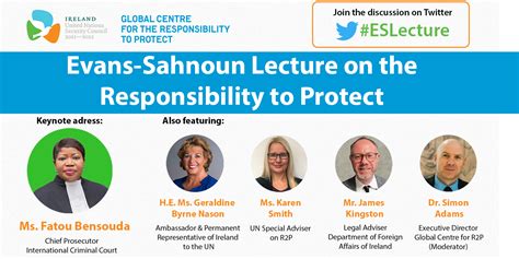 Evans Sahnoun Lecture On The Responsibility To Protect 2021 Global