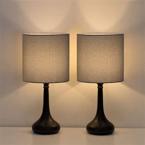 Small Table Lamps Vintage Bedside Nightstand Lamps Set Of 2 Etsy
