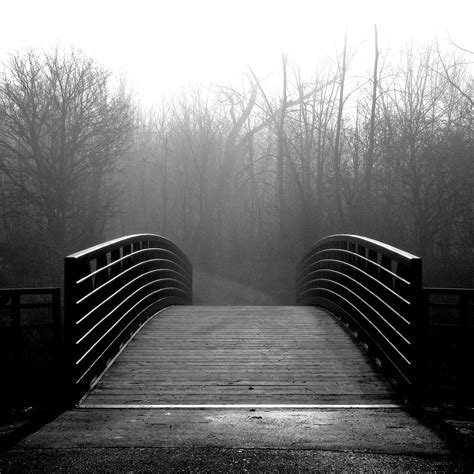 Foggy Foot Bridge One Of Many Similar Foot Bridges To Cros Flickr