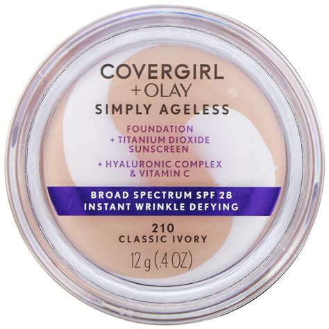 Covergirl Olay Simply Ageless Foundation 210 Classic Ivory 4 Oz 12 G Iherb