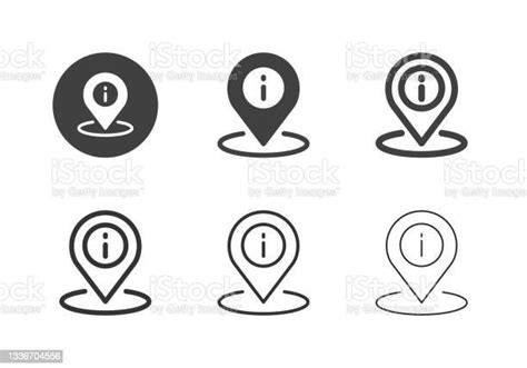 Information Point Icons Multi Series Stock Illustration Download