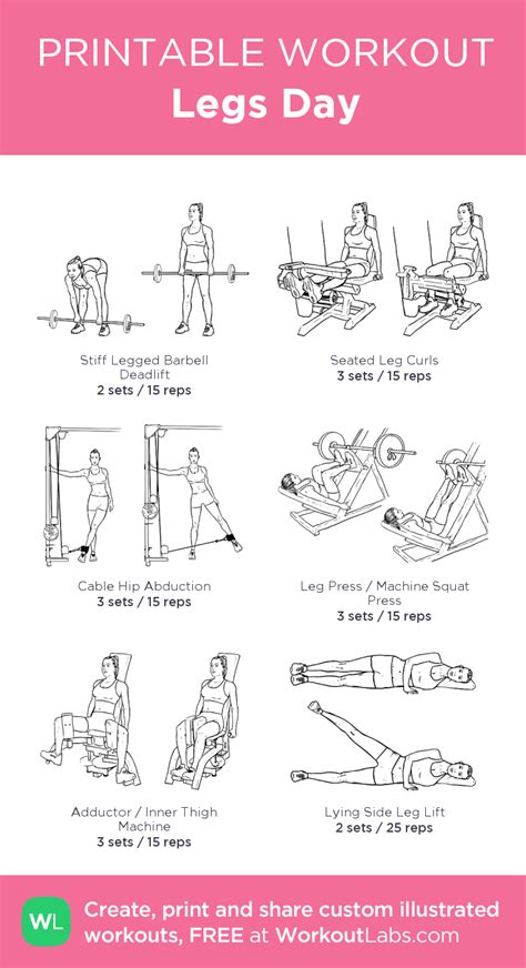 Legs Day Free Workout By Workoutlabs Fit Artofit