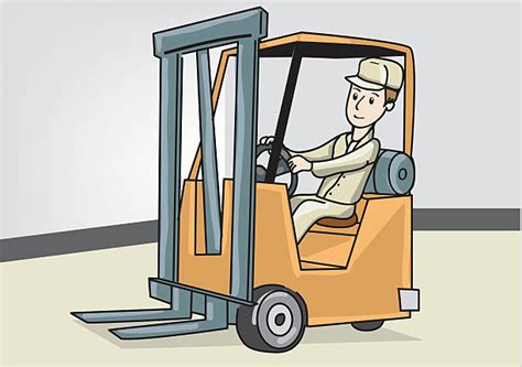 Best Forklift Driver Illustrations Royalty Free Vector Graphics And Clip