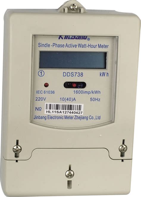 Single Phase Electronic Watt Hour Meter Dds738 China Kwh Meter And