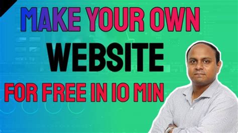 Express yourself or present your business online. Do It Yourself - Tutorials - How to Create a Free Personal Website in 10 min|| Apply Anywhere ...