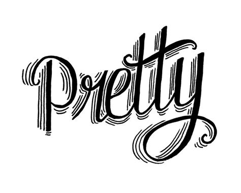 Hand Lettering Of A Word Pretty Hand Lettering Hand Lettering