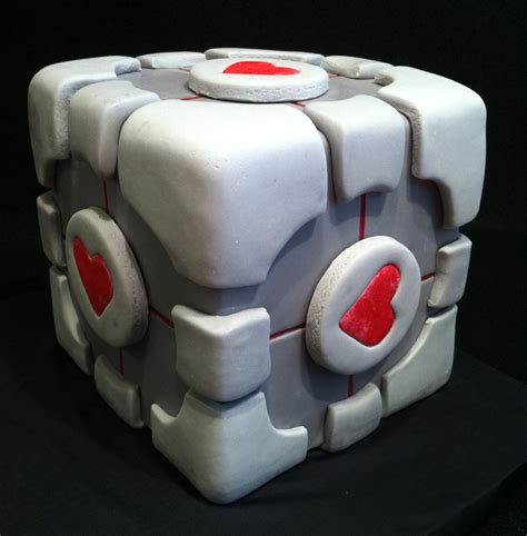 Companion Cube Cake A Delicious Creation