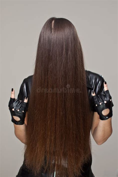 Evil Hair Stock Image Image Of Black Woman Long Gloves 21441295