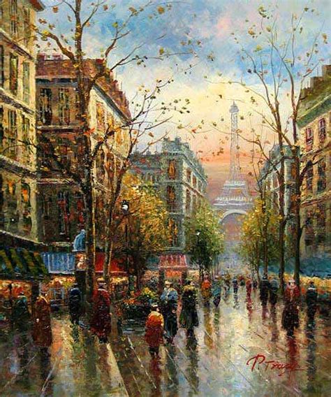 Unknown Artist Paris Eiffel Tower Painting Best Paintings For Sale