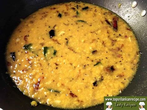 Easy Dal Curry For Bread Recipe Dhalparippu Coconut Milk Vegan Top