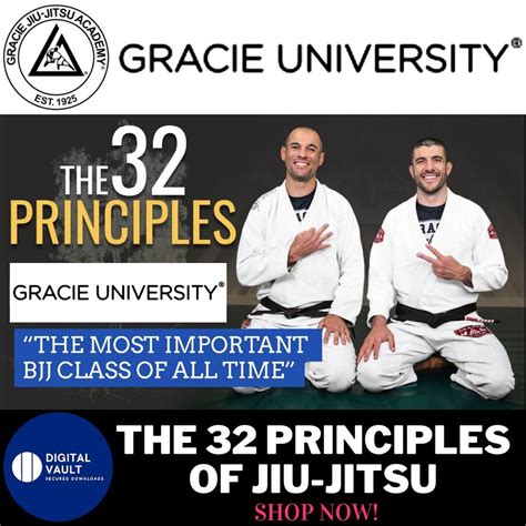 Gracie University The 32 Principles Of Jiu Jitsu Bjj Brazilian Jiu