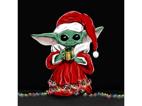 A Baby Yoda Christmas By Adam Hawkins On Dribbble Hd Wallpaper Pxfuel