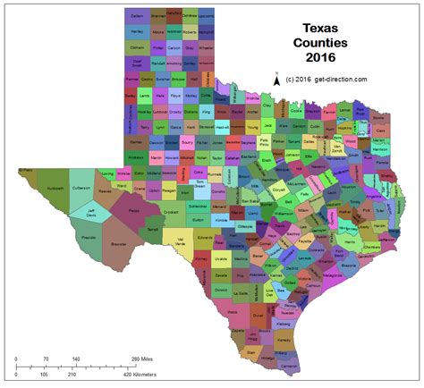 Printable Map Of Texas Counties