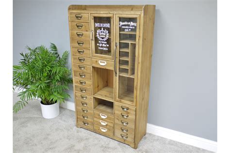 Industrial Cabinet from Olive and Sage | Large cabinet, Glass cabinet doors, Open shelving