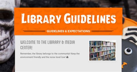 Library Guidelines Smore Newsletters