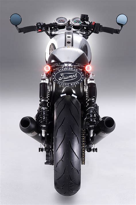 We are working hard on new products every single day to improve the triumph bonneville series of motorcycles. "T-Race 1200" Triumph Thruxton R - Städler Motos - Pipeburn