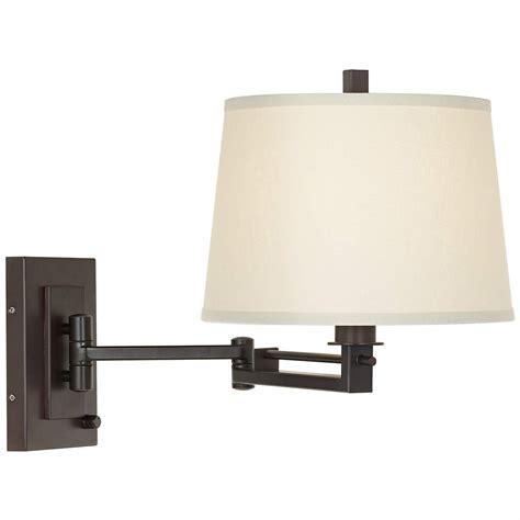 Easley Matte Bronze Plug In Swing Arm Wall Lamp R4625 Lamps Plus