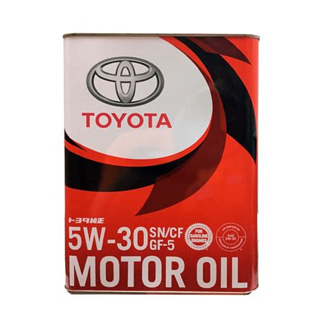 Toyota Motor Oil Sncf 5w 30 4 Ltr Full Synthetic Partshat