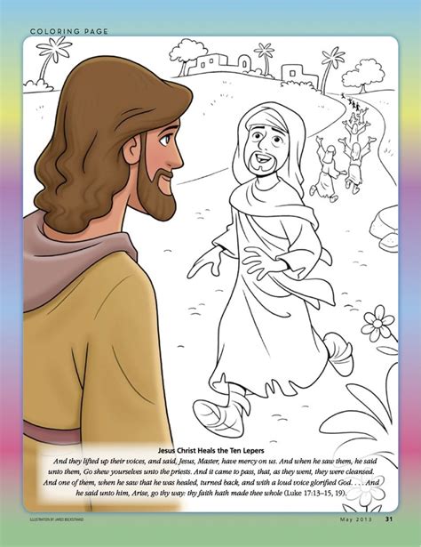 Coloring page 10 lepers thanksgiving quot one thankful leper. 42 best JESUS HEALS THE TEN LEPERS !!! images on Pinterest ...