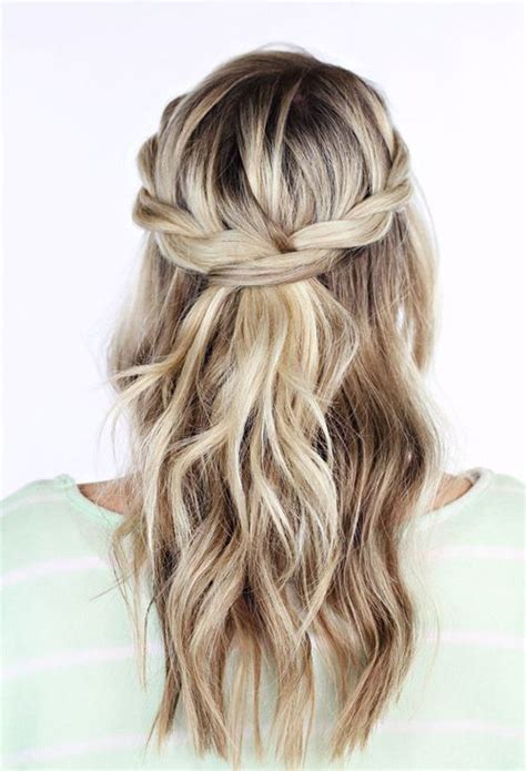 Quelle coiffure pour votre mariage les marieuses. demi tresses coiffure bohème | Coiffure cheveux mi long ...
