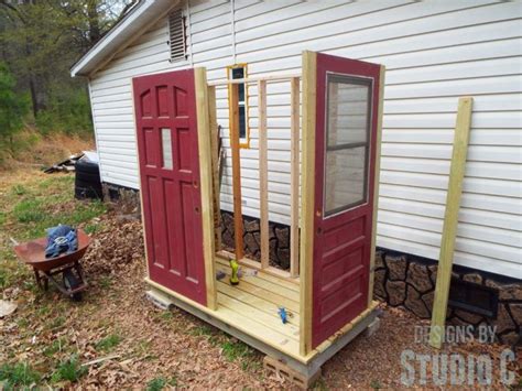 Building A Shed With Old Doors Part Two Building A Shed Garden