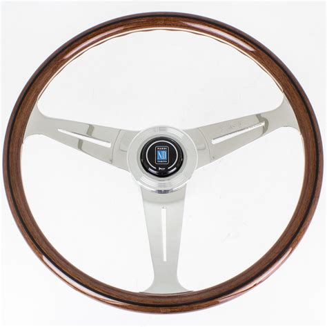 Nardi Classic Steering Wheel - Wood with Polished Spokes - 340mm 5061.