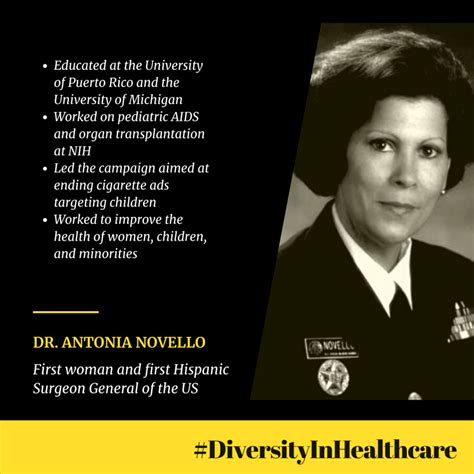 Dr Antonia Novello Diversityinhealthcare Health Sciences Library Blog