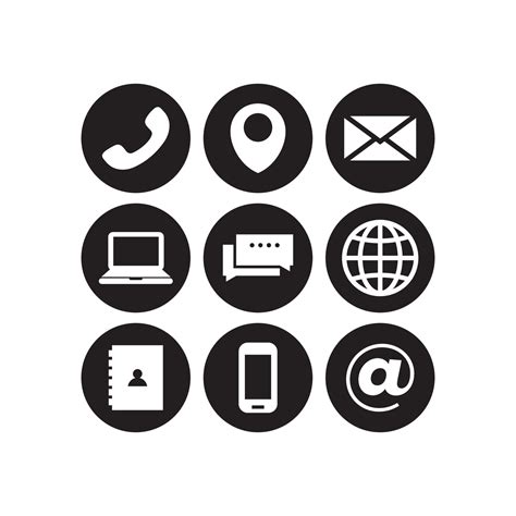 Contact Us Icons Vector Art Icons And Graphics For Free Download