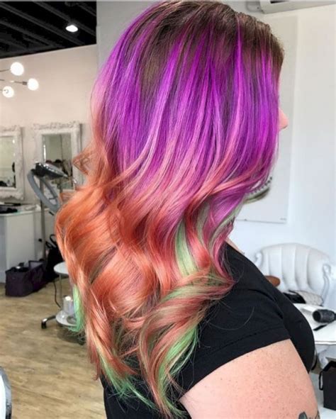 48 best funky colored hair that look so carefree seasonoutfit