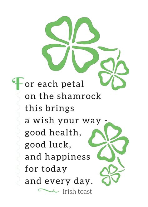 Free Irish Toast Printable Decorations For St Patricks Day A Merry Mom