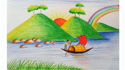 Easy Scenery Drawing For Kids At Explore