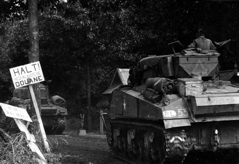 The 1st Polish Armoured Division Crosses The Border Into Holland