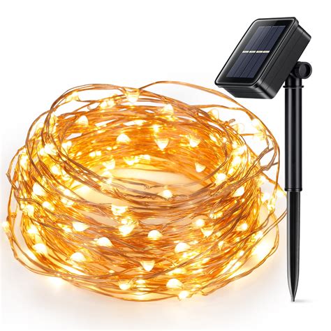 Solar Powered Christmas String Light Kohree 100 Micro Leds Light