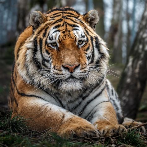 Premium Photo Portrait Of Siberian Tiger