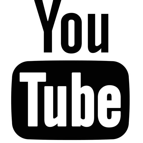 Transparent Youtube Logo Black And White Png Галерија слика