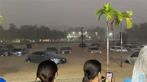 Flooding Due To Heavy Rain Caused By A Tropical Cyclone In Santo Domingo Dominican Republic