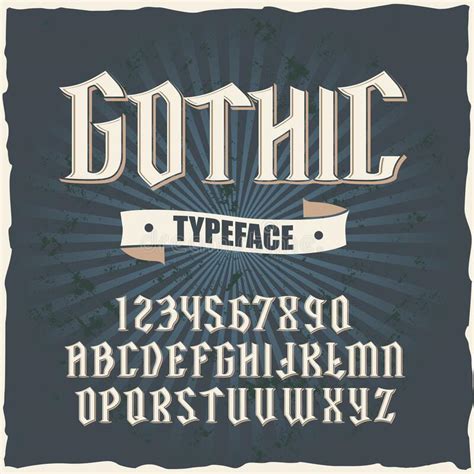 Original Medieval Gothic Type Font Stock Illustrations 53 Original