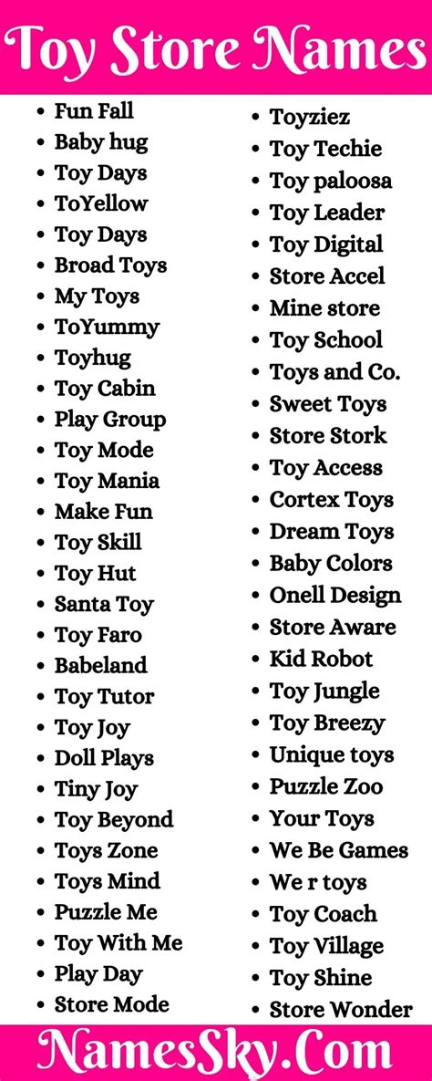 Toy Store Names 290 Online Names For Toy Company And Business