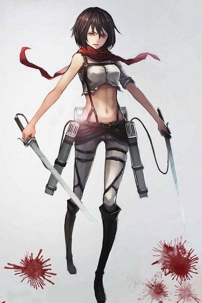 Mikasa Ackerman Attack On Titan Girl Anime Poster My Hot Posters