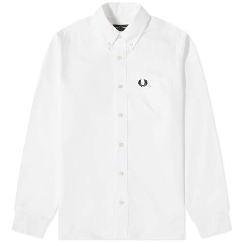 Fred Perry Oxford Shirt White END US