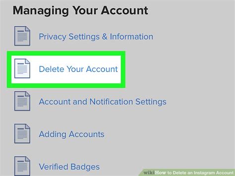 Click or tap delete username. Easy Ways to Delete Your Instagram Account - wikiHow