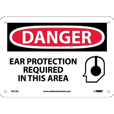 Danger Ear Protection Required In This Area Sign D513a