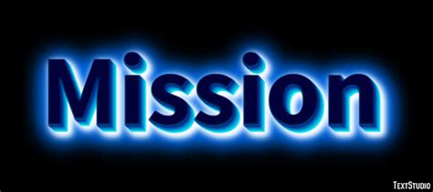 Mission Text Effect And Logo Design Word