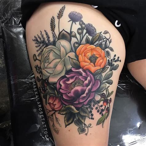 52 Incredible Flower Tattoo Designs For Women Circle