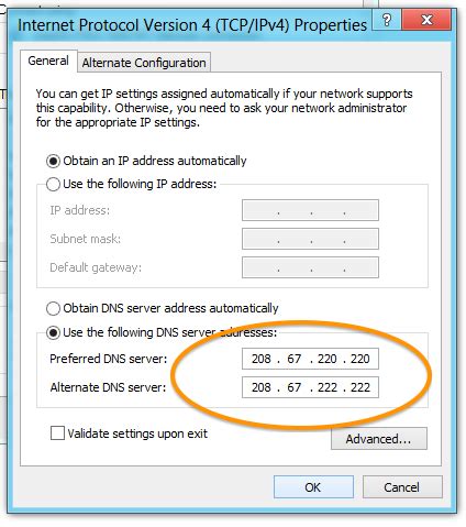 To get ip settings assigned automatically, select obtain an ip address automatically and obtain dns server address automatically. Changing DNS in Windows 8 - Knowledgebase - TorGuard