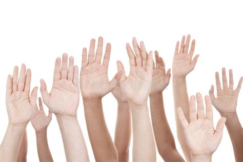 Raised Hands Stock Image Image Of Asking Person Success 30179001