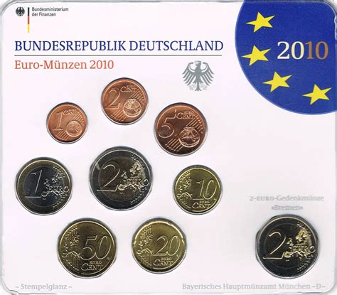 Germany Euro Coin Sets 2010 Value Mintage And Images At Euro Coinstv