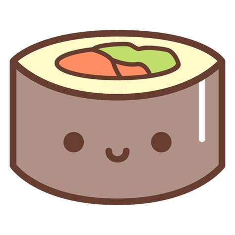 Smile Kawaii Face Sushi Icon Transparent Png And Svg Vector File