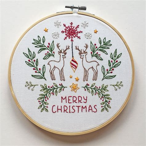 25 Christmas Hand Embroidery Designs And Christmas Hand Embroidery Kits Swoodson Says