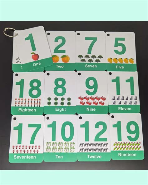 Best Counting Number Flashcards 1 20 With Pictures Zstore